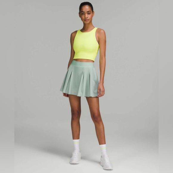 lululemon athletica Dresses & Skirts - LULULEMON HIGH RISE TENNIS TIME SKIRT/SKORT-SILVER BLUE-size 4 15”